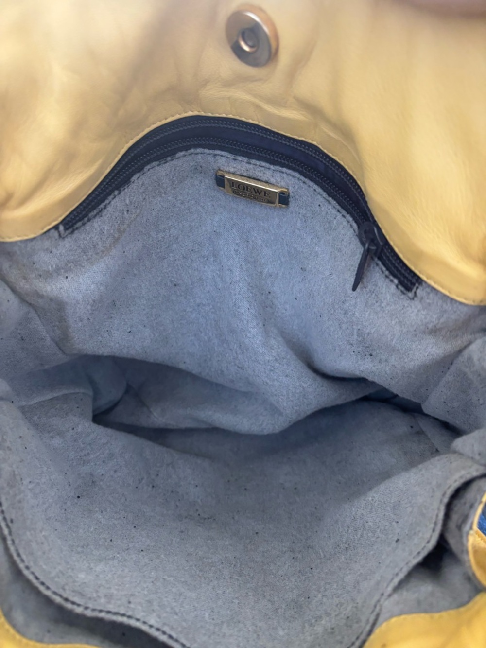 Loewe Yellow Nappa Drawstring Bucket Bag Anagram – Flamenco Style - Picture 11 of 16
